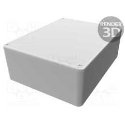 1 pcs x HAMMOND - 1590BBSGR - Enclosure: multipurpose, X: 94mm, Y: 119mm, Z: 42mm, 1590, aluminium