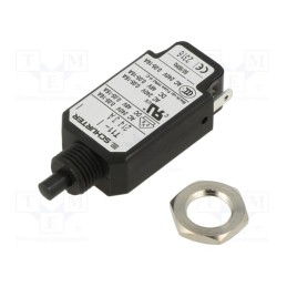 1 pcs x SCHURTER - 4400.0038 - Circuit breaker, Urated: 240VAC, 48VDC, 3A, SPST, screw, TZZ01, MCB