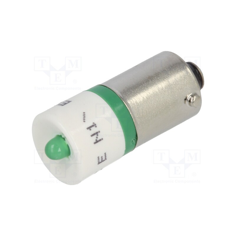 1 pcs x CML INNOVATIVE TECHNOLOGIES - 18600351 - Indicator: LED, BA9S,T10, green, plastic, 24VAC, 24VDC, -20÷60°C