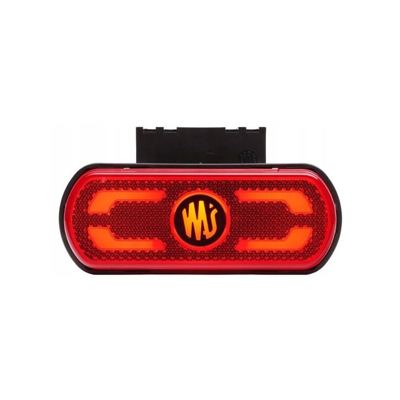 Red rectangular LED marker lamp 12 24v