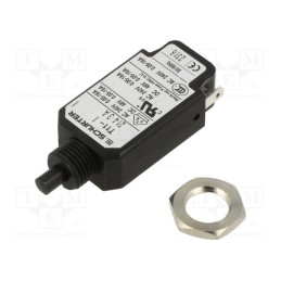 1 pcs x SCHURTER - 4400.0037 - Circuit breaker, Urated: 240VAC, 48VDC, 2A, SPST, screw, TZZ01, MCB