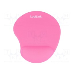 1 pcs x LOGILINK - ID0027P - Mouse pad, pink, Features: gel