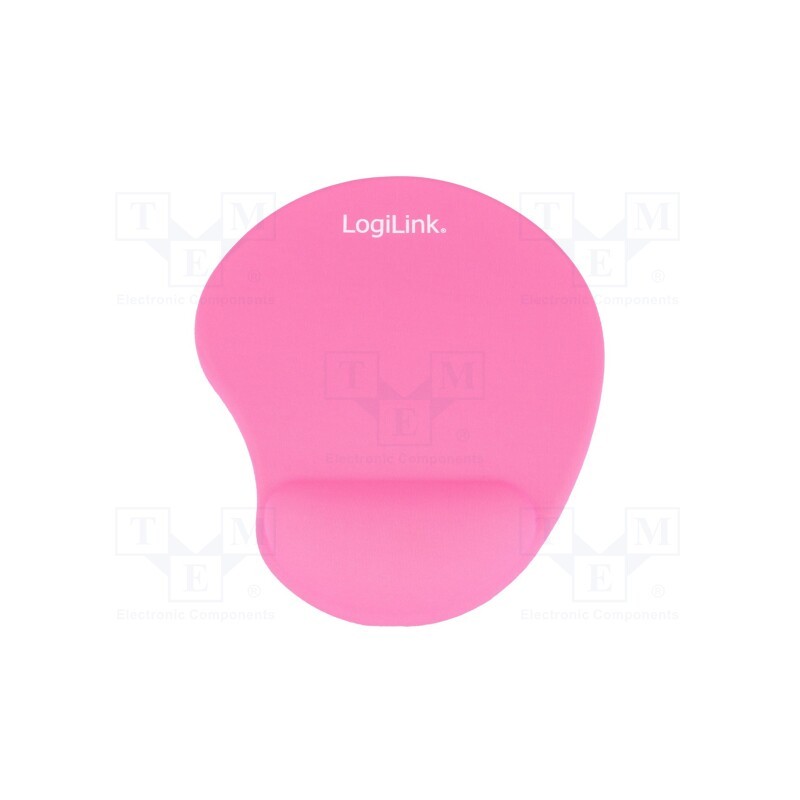 1 pcs x LOGILINK - ID0027P - Mouse pad, pink, Features: gel