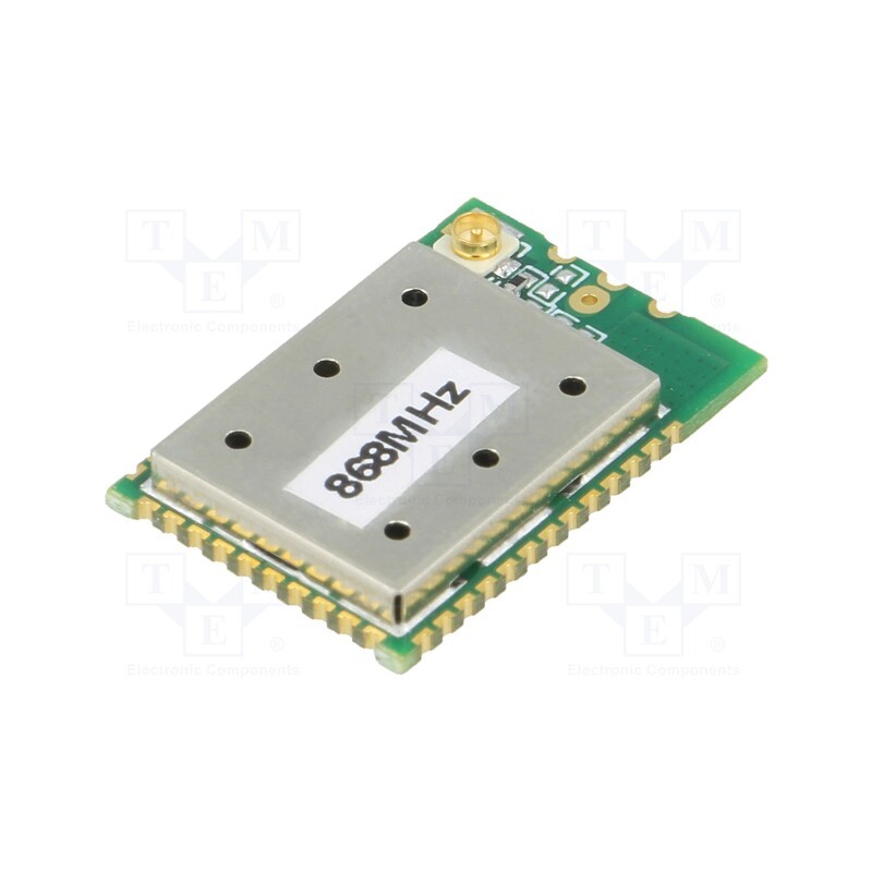 1 pcs x RADIOCONTROLLI - RCQ3-868-RM - Module: RF, 865÷859MHz, -124dBm, 1.8÷3.6VDC, 14dBm, SMD, 22x15mm