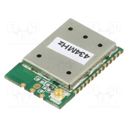 1 pcs x RADIOCONTROLLI - RCQ3-434-RM - Module: RF, 430÷435Hz, 1.8÷3.6VDC, 14dBm, SMD, 22x15mm, 23.5/5.5mA