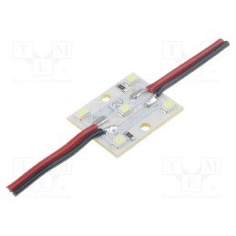 1 pcs x OPTOFLASH - OF-LED5PLCC2-B - LED, blue, 0.48W, 12VDC, 120°, No.of diodes: 5, 27x22mm