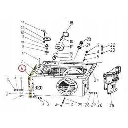 Rear axle body seal, front c 330 cop