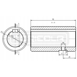 Sleeve 32x90x10 sms engine shaft 32 hydrolider