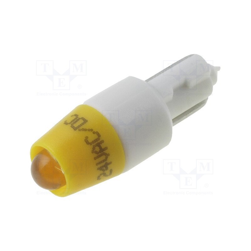 1 pcs x CML INNOVATIVE TECHNOLOGIES - 1511A35UY3 - LED lamp, yellow, T5, 24V, No.of diodes: 1
