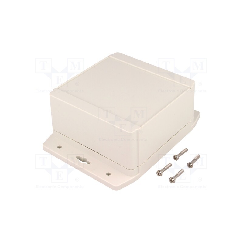 1 pcs x HAMMOND - 1555NF42GY - Enclosure: multipurpose, X: 120mm, Y: 120mm, Z: 62mm, 1555F, ABS, grey