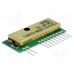 1 pcs x AUREL - 650200997G - Module: RF, AM receiver, OOK, 433.92MHz, -106dBm, 5VDC, 2.4kbps, 3mA