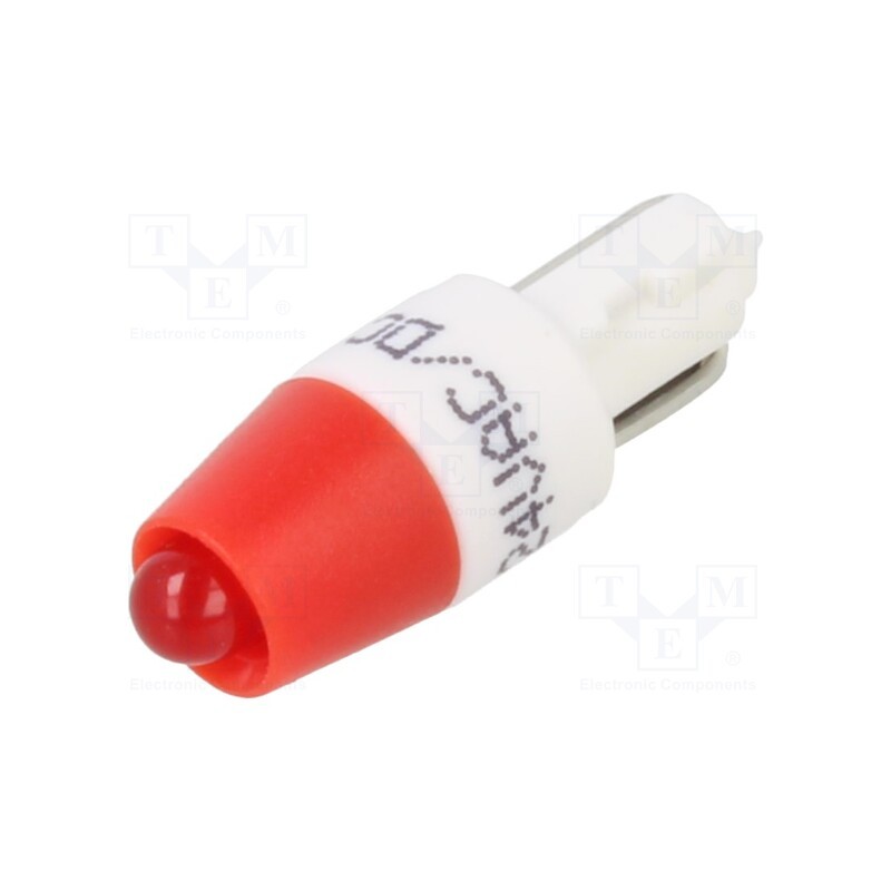 1 pcs x CML INNOVATIVE TECHNOLOGIES - 1511A35UR3 - Indicator: LED, T5,W2x4,6d, red, plastic, 24VAC, 24VDC, -20÷60°C