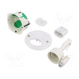 1 pcs x SCHNEIDER ELECTRIC - IMT35027 - Enclosure: junction box, Ø: 71mm, Z: 40mm, plaster embedded, IP40