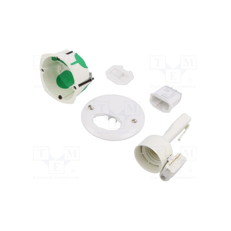 1 pcs x SCHNEIDER ELECTRIC - IMT35027 - Enclosure: junction box, Ø: 71mm, Z: 40mm, plaster embedded, IP40