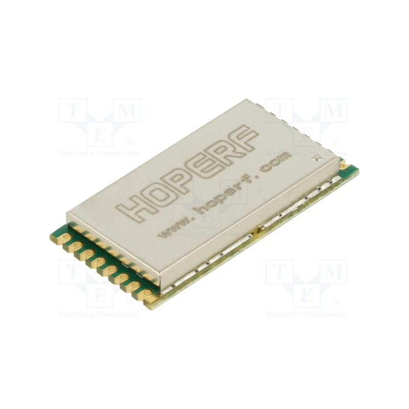 1 pcs x HOPE MICROELECTRONICS - RFM95PW-915S2 - Module: transceiver, RF, FSK,GFSK,GMSK,LoRa,MSK,OOK, 915MHz, SMD