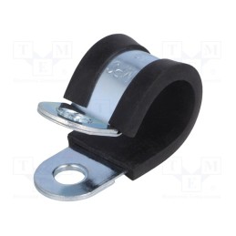 1 pcs x MPC INDUSTRIES - LKD11820 - Fixing clamp, ØBundle : 18mm, W: 20mm, steel, Cover material: EPDM