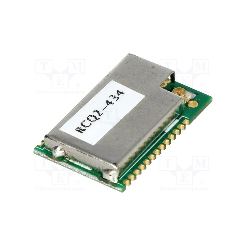1 pcs x RADIOCONTROLLI - RCQ2-434 - Module: RF, 434MHz, serial, -112dBm, 2.2÷3.6VDC, 20dBm, SMD, 85/20mA