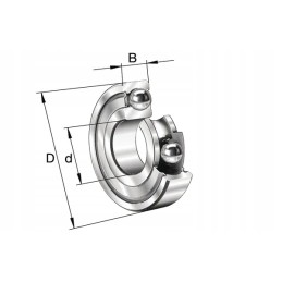 Ball bearing usually 45x75x16 mm ina fag