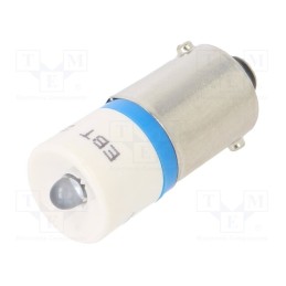 1 pcs x CML INNOVATIVE TECHNOLOGIES - 18602457 - Indicator: LED, BA9S,T10, blue, plastic, 28VAC, 28VDC, -20÷60°C, 3mm