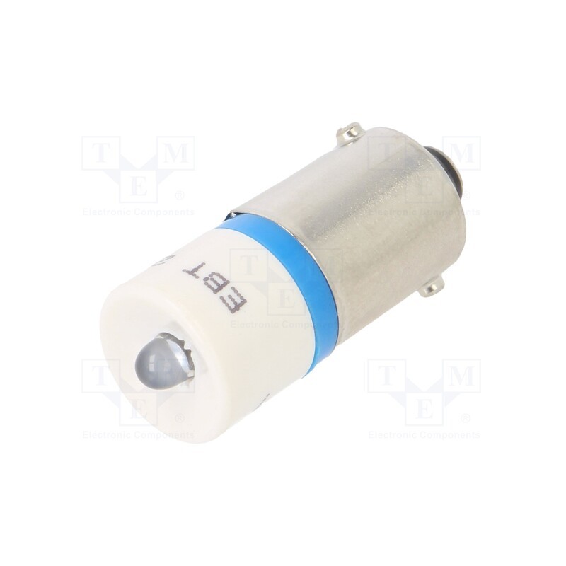 1 pcs x CML INNOVATIVE TECHNOLOGIES - 18602457 - Indicator: LED, BA9S,T10, blue, plastic, 28VAC, 28VDC, -20÷60°C, 3mm