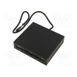 1 pcs x GEMBIRD - FDI2-ALLIN1-02-B - Card reader: memory, fits in 3,5' drive bay,internal supplied