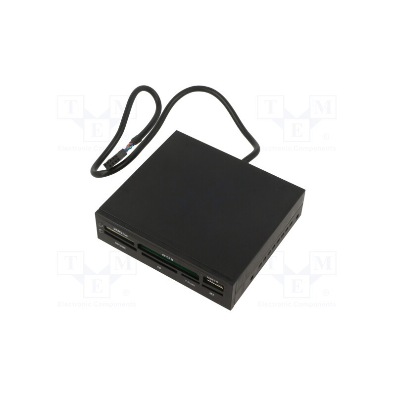 1 pcs x GEMBIRD - FDI2-ALLIN1-02-B - Card reader: memory, fits in 3,5' drive bay,internal supplied
