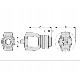 Quick-connect fork with retaining ring 141028359