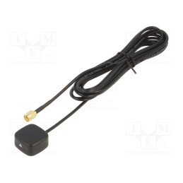 1 pcs x 2J - 2J4F01MGF-300LL100-C20GST_ TRALO - Antenna, Galileo,GNSS,GPS,QZSS, magnet, 28x25x13mm, male,SMA
