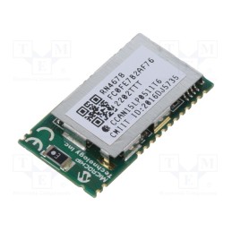 1 pcs x MICROCHIP TECHNOLOGY - RN4678APL-V/RM122 - Module: Bluetooth Classic / Low Energy, GPIO,SPI,UART, SMD, 5.0