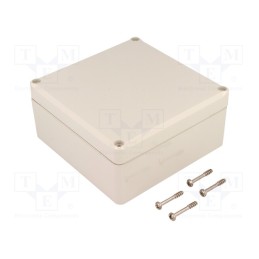 1 pcs x BOPLA - 63217000 - Enclosure: multipurpose, X: 120mm, Y: 122mm, Z: 57mm, EUROMAS II, ABS