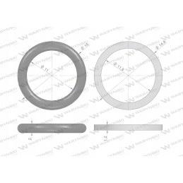 Seal set 1 4 ISO 7241 and Warynski