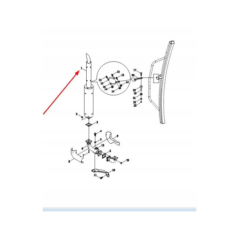 Tb1s220020001k exhaust pipe
