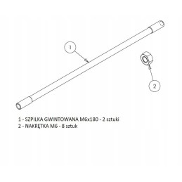 Set of pins to connect 4 levers 3047 joy d