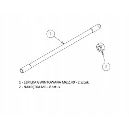 Set of pins to connect 3 levers 3047 joy d