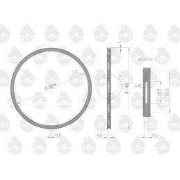 Oil piston ring 5000830 c 330 original u
