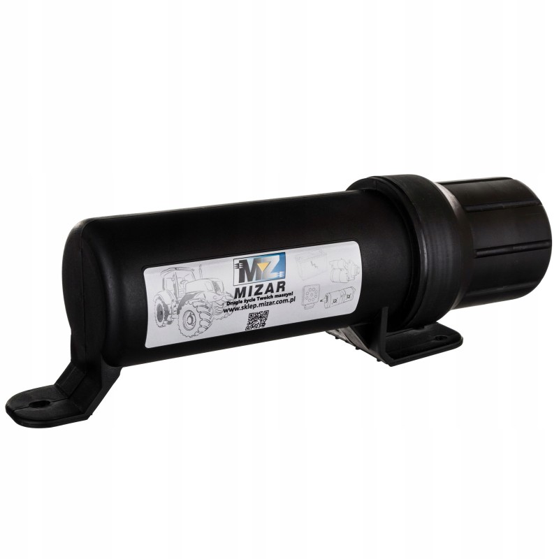 Document tube container for agricultural machinery