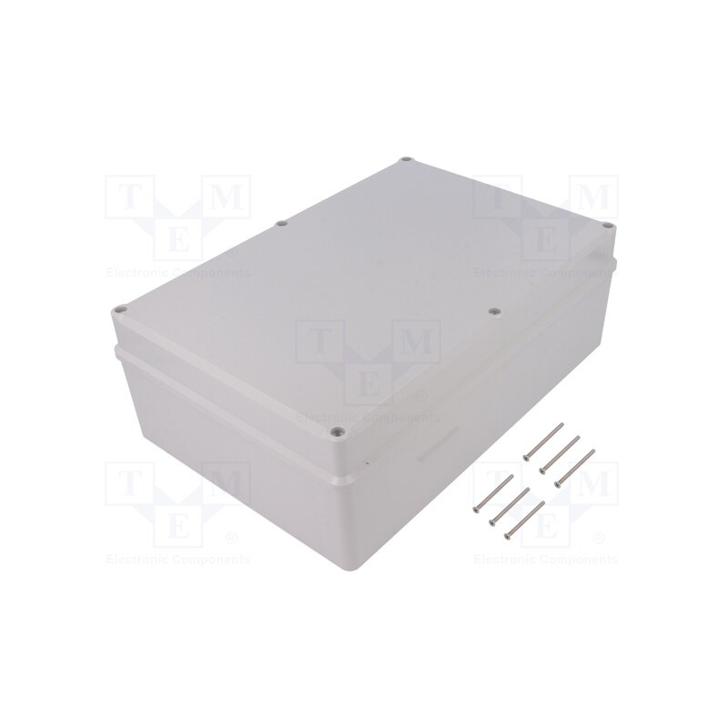 1 pcs x KRADEX - Z95JS-IP67 TM ABS - Enclosure: multipurpose, X: 190mm, Y: 280mm, Z: 95mm, ABS, grey, IP67