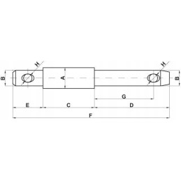 Upper link pin 22x28x22 mm cat. 1 2 kramp