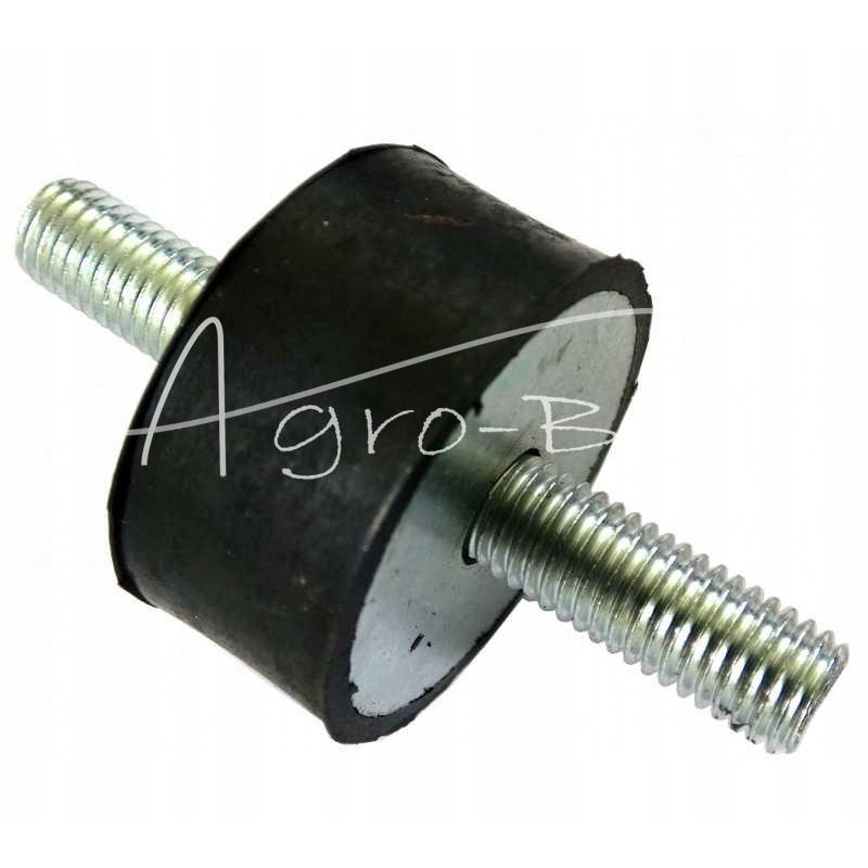 Bumper rubber met 40x20, two M10 screws