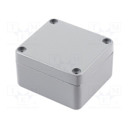 1 pcs x HAMMOND - 1590Z061GY - Enclosure: multipurpose, X: 58mm, Y: 64mm, Z: 36mm, 1590Z, aluminium