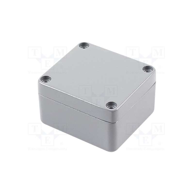 1 pcs x HAMMOND - 1590Z061GY - Enclosure: multipurpose, X: 58mm, Y: 64mm, Z: 36mm, 1590Z, aluminium