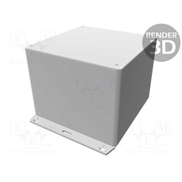 1 pcs x HAMMOND - 1591VF2BK - Enclosure: multipurpose, X: 120mm, Y: 120mm, Z: 95mm, 1591, ABS, black