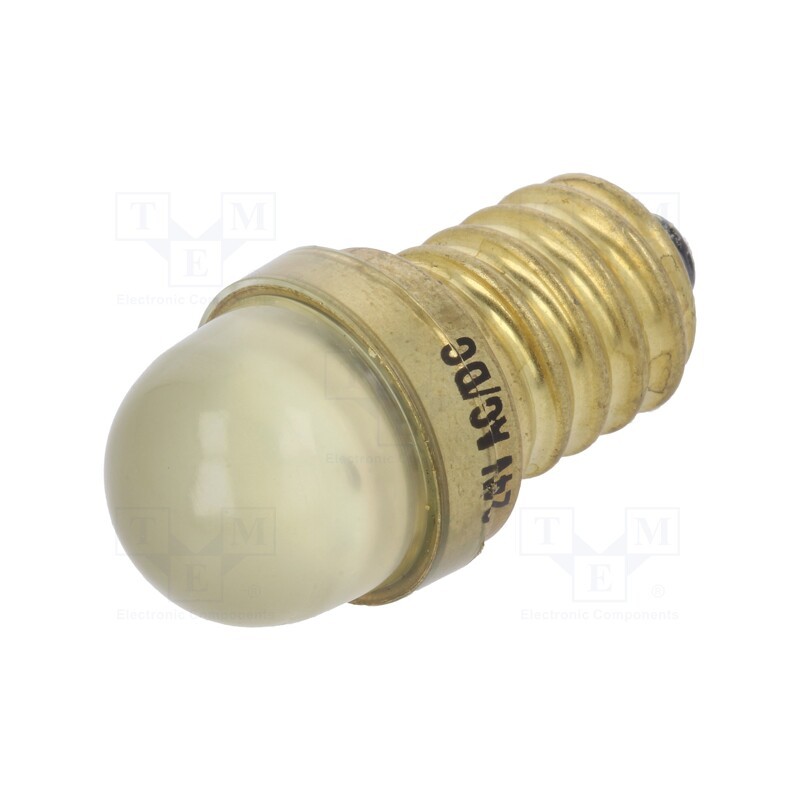 1 pcs x POLAM-ELTA - LY-E14-24AC/DC - LED lamp, yellow, E14, 24VDC, 24VAC