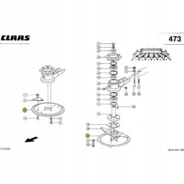 Noz claas jaguar row 09903150 9903150