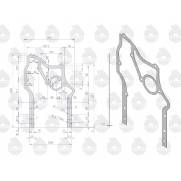 Timing block gasket C 330 original Ursus