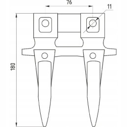 Double bayonet without stalk bizon z056 505002004 50