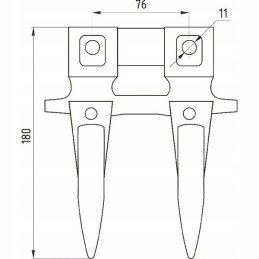 Double bayonet without stalk bizon z056 505002004 50