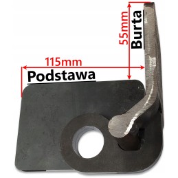 Reinforced hinge of the lower side, opening with a 25mm rod