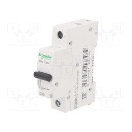 1 pcs x SCHNEIDER ELECTRIC - A9K02163 - Circuit breaker, 230/400VAC, Inom: 63A, Poles: 1, Charact: C, 6kA