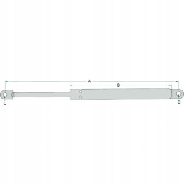 Gas actuator for engine hood JD 3050 AL57949